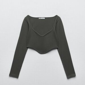 Seamless Corset Top - ANTHRACITE